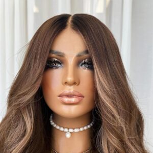 Glamorous Ombre Brown Loose Wave Wig - 13x4 HD Lace Frontal, 180% Density, Glueless