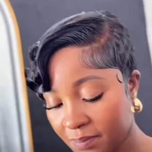 short finger wave wig