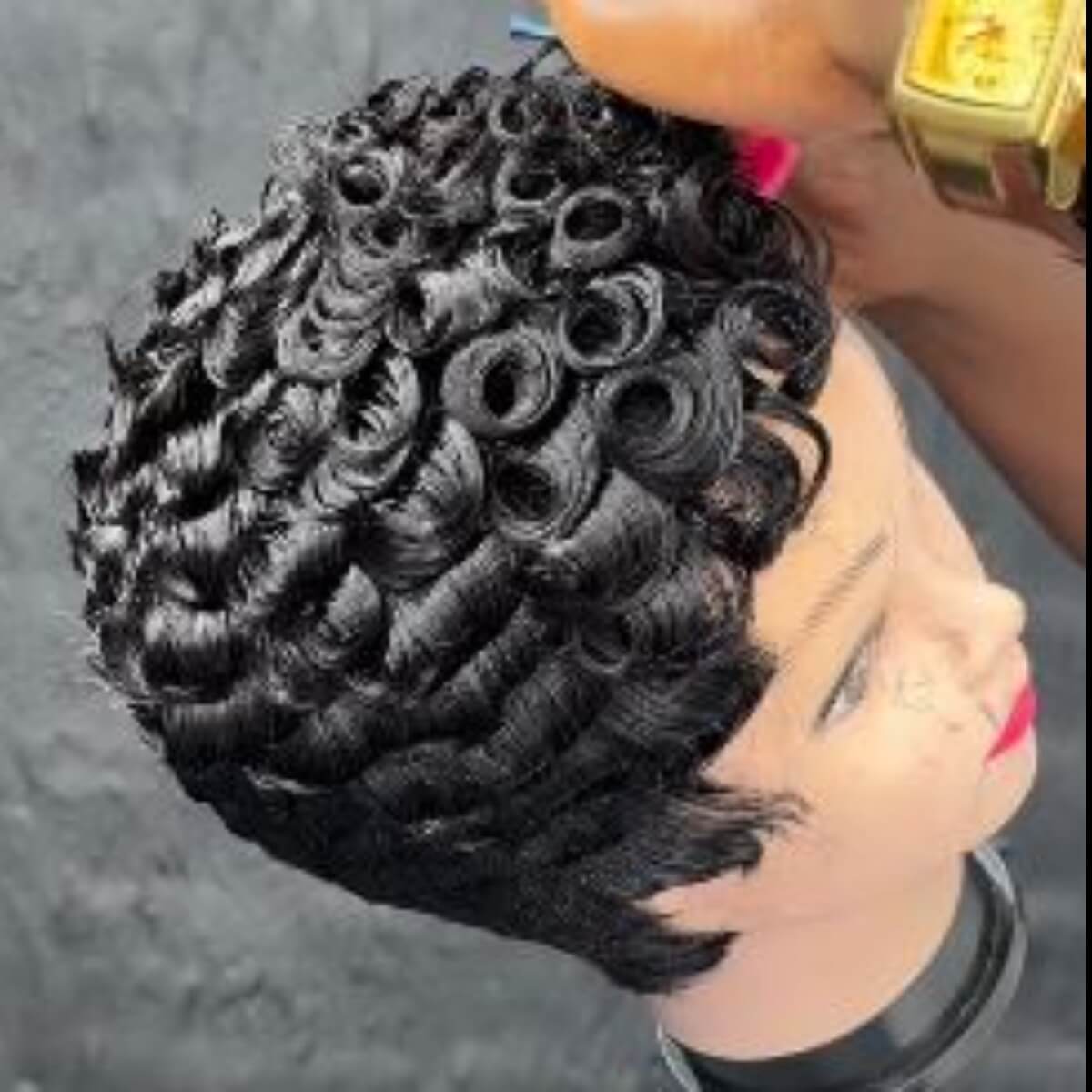 human hair short wig human hair short wig
