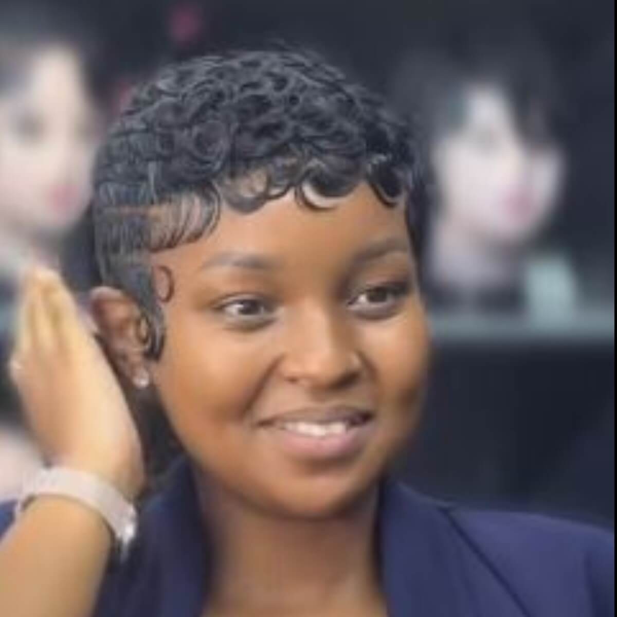 short black human hair wig short black human hair wig