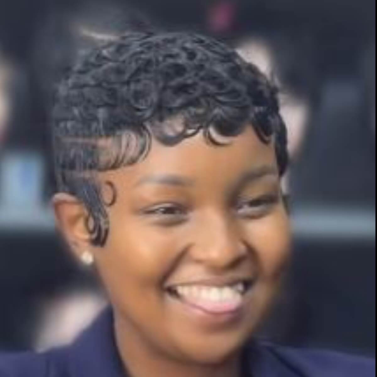 finger wave pixie cut human hair lace front wig finger wave pixie cut human hair lace front wig